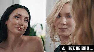 Lez Be Bad - Petite 18+ Claire Roos Anal Fists Hot Charlotte Sins While Pussy Fisting Sexy Millie Morgan