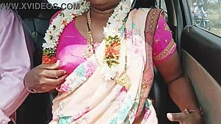 Indian Sexy Saree Bhabi Car Romance Telugu Dirty Talks