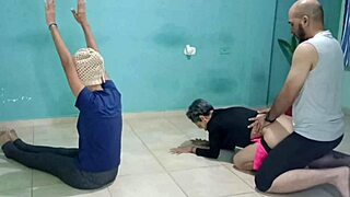 Fucked in the family home by perverted stepsisters during taboo encounter