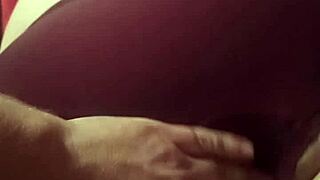 I play with her sensual pussy in doggystyle