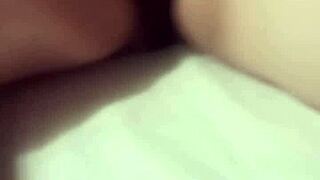 I play with her sensual pussy in doggystyle