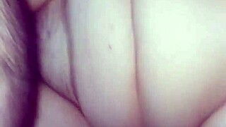 Intense fucking with giant busty woman and huge monster cock leading to orgasm and cumshot