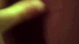 I play with her sensual pussy in doggystyle