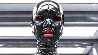 Slave girls in metal bondage