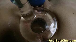 Gaping hot booty object with anal and dildo