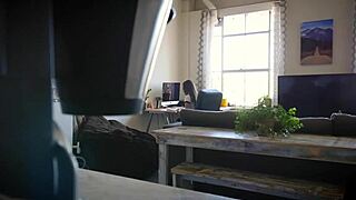 Step siblings help with handjob during massage