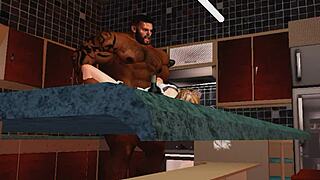 Is Duane Brown's Maid Lucky with His Huge Black Monster Cock?