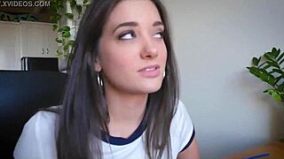 Step siblings help with handjob during massage