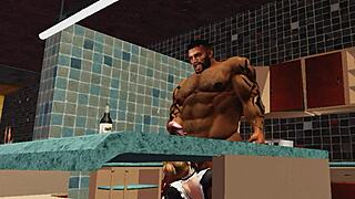 Is Duane Brown's Maid Lucky with His Huge Black Monster Cock?