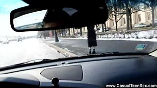 casual teen 18+ sex - stranger warmed alita angel up with sex