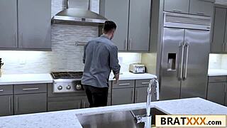 Pretty Little 18+ Teen Cosplays Black Cat in Role-Play