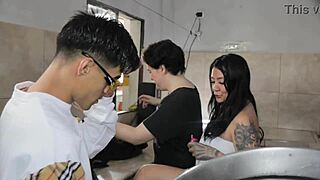 Alexa Lewis and Danyel Mast anal fuck behind the scenes!