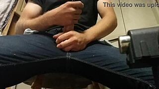 playing with my stiff cock until i cum