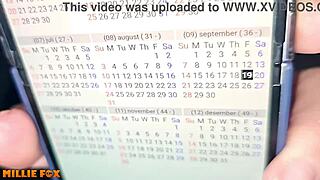 amateur milf swallowed her husbands cum two days in a row two big loads - millie fox