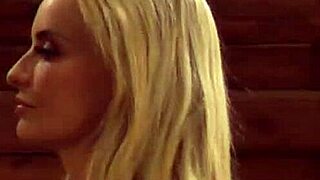 pale lesbian slave's big boobs whipped hard 😈