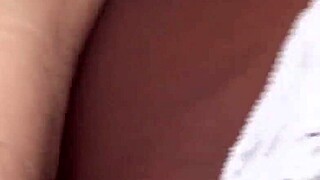 ebony bride faces off against old banger in interracial encounter