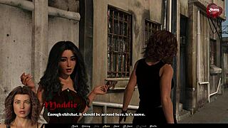 Let's play Sandstorm part 4 with big tits and handjob action