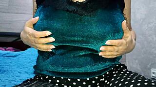 One at Home Playing with Big Boobs