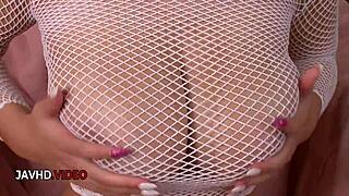 passionate japanese beauty airu oshima teases with her luscious melons delightfully