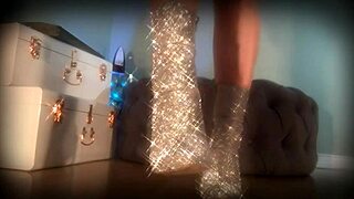 Mesmerize Her Slave With Sparkle Boots