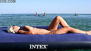 nude beach beautiful girl big boobs nude in public 😍