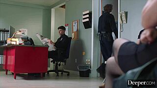 lulu, the ultimate baddie, dominates a young rookie cop in deep anal action