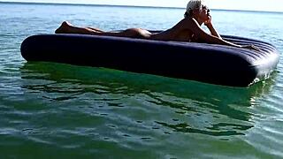 nude beach beautiful girl big boobs nude in public 😍