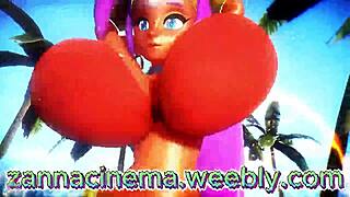 Animated Breasts Expand in Hentai Scene