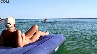 nude beach beautiful girl big boobs nude in public 😍