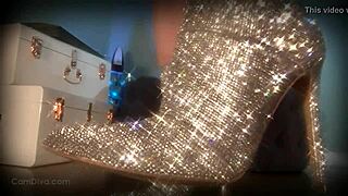 Mesmerize Her Slave With Sparkle Boots