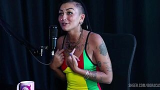 Watch Caroleta Roots in Bora Cast with Bruna Carlos! Part one on sheer red.