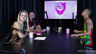 Watch Caroleta Roots in Bora Cast with Bruna Carlos! Part one on sheer red.