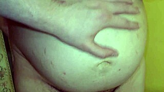 cheating wife with big pregnant belly fucks lover doggystyle 😈