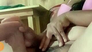 The sexy Spanish putita teases her pussy