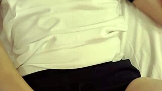 i changed her into gym cloths and bloomers for hommade filming, fucked and cummed on them