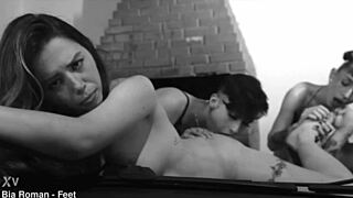 Blonde Brunette Threesome With Foot Fetish And Deepthroat