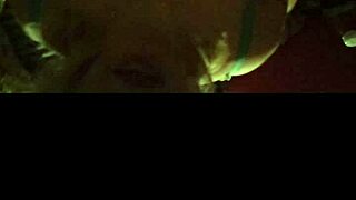 Sexy Hot Blonde Beauty Shares Steamy Smoke Moment with Partner.