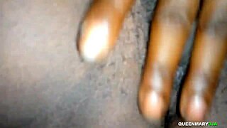 Hot ebony queen visits horny guy on bicycle, pussy fucked