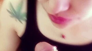 Homemade Blowjob With Great Deep Throat Action From Latina Amateur