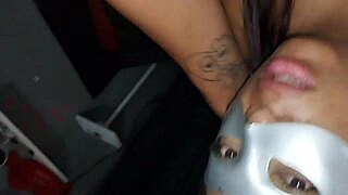 Feeling intense pleasure sucking her best friend's giant cock on all fours