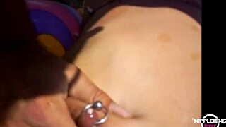 nippleringlover horny fucking outdoor in the sea by the beach pierced nipples and pussy