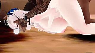 kaori takes her dose of big black cock on imvu