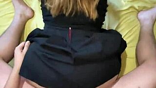 Amateur sex after party with college girl in doggystyle pov with big ass!