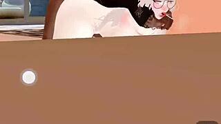 kaori takes her dose of big black cock on imvu