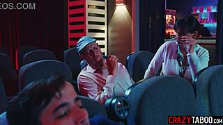 horny petite teen athena faris fucks naughty boyfriend in cinema