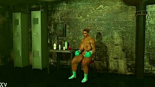 boxing gloves for training sessions with big tits blonde model