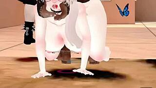 kaori takes her dose of big black cock on imvu