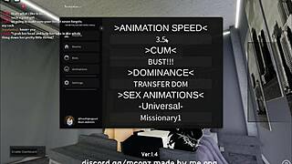 Fucking cute catgirl in roblox condo! 🐱