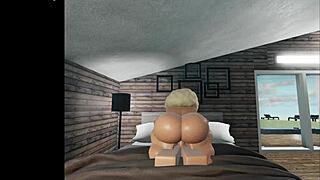 the bbw gets her pussy eaten, then fucked - roblox
