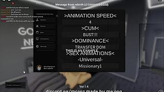 Fucking cute catgirl in roblox condo! 🐱